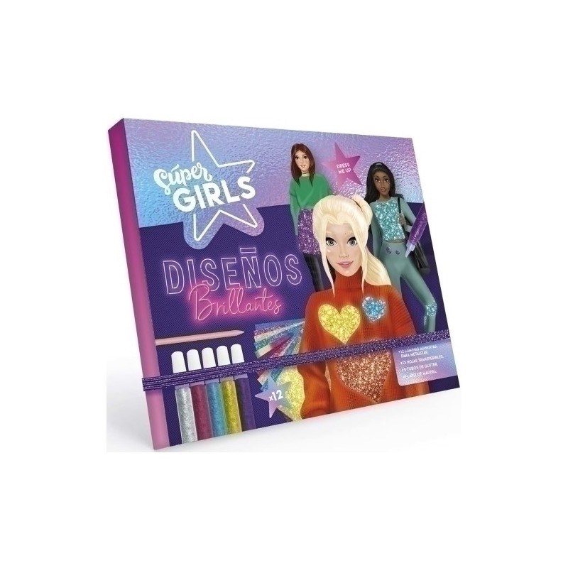 SGL002-BLOC SUPER GIRLS DISEÑOS BRILLANTES precio por 1 unidades