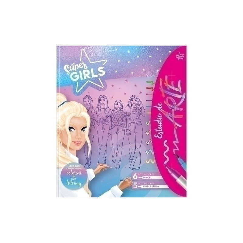 SGL003-LIBRO SUPER GIRLS ESTUDIO DE ARTE precio por 1 unidades