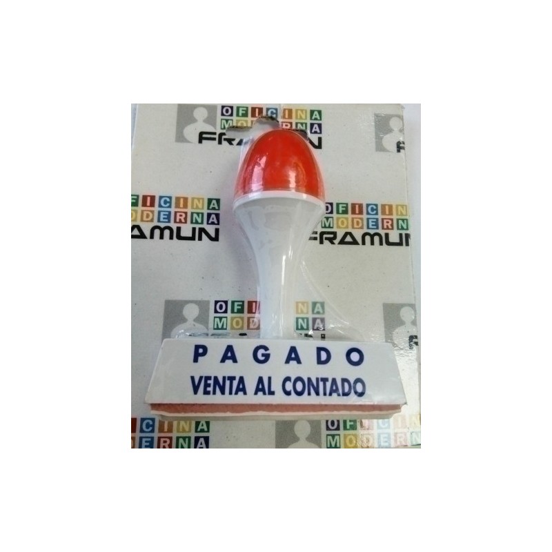 SF-28-SELLO MANUAL "PAGADO VENTA AL CONTADO" precio por 6 unidades