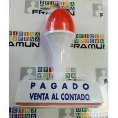 SF-28-SELLO MANUAL "PAGADO VENTA AL CONTADO" precio por 6 unidades