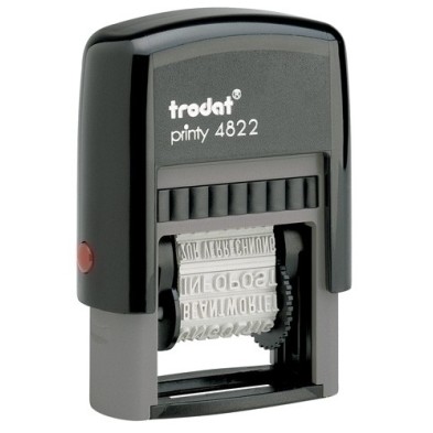 4822-SELLO e.A. TRODAT 4822 ECO FORM.12 TEXT. precio por 1 unidades