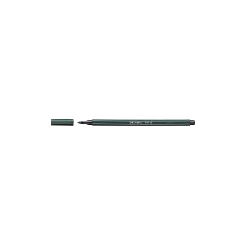 68/63-ROTUL.STABILO PEN 68  VERDE TIERRA precio por 10 unidades