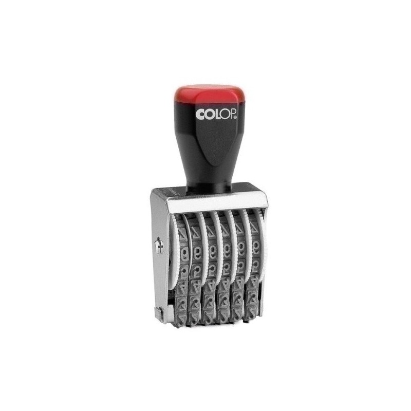 108885/09006-NUMERADOR MANUAL COLOP 09006(9mm/6bd) precio por 1 unidades