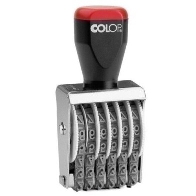 108885/09006-NUMERADOR MANUAL COLOP 09006(9mm/6bd) precio por 1 unidades