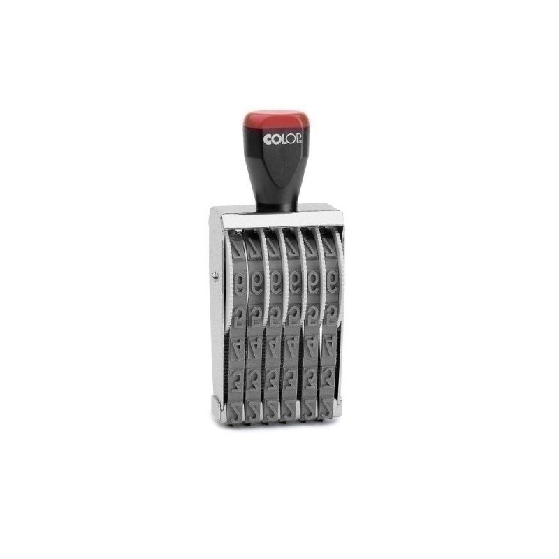 108895/12006-NUMERADOR MANUAL COLOP 12006(12mm/6bd) precio por 1 unidades