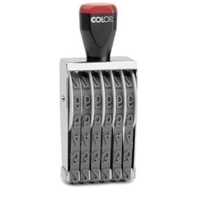108895/12006-NUMERADOR MANUAL COLOP 12006(12mm/6bd) precio por 1 unidades