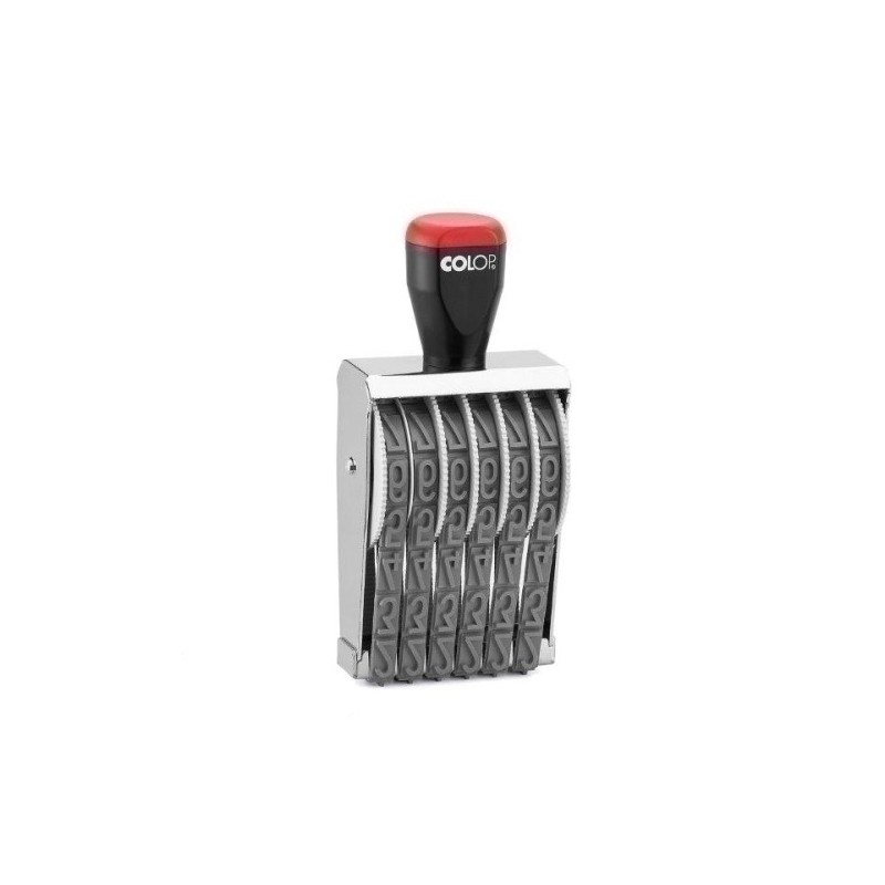 108905/15006-NUMERADOR MANUAL COLOP 15006(15mm/6bd) precio por 1 unidades