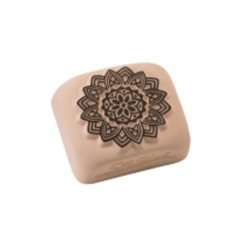 156605-SELLO LADOT PIEDRA REDOND. MANDALA GD. precio por 1 unidades