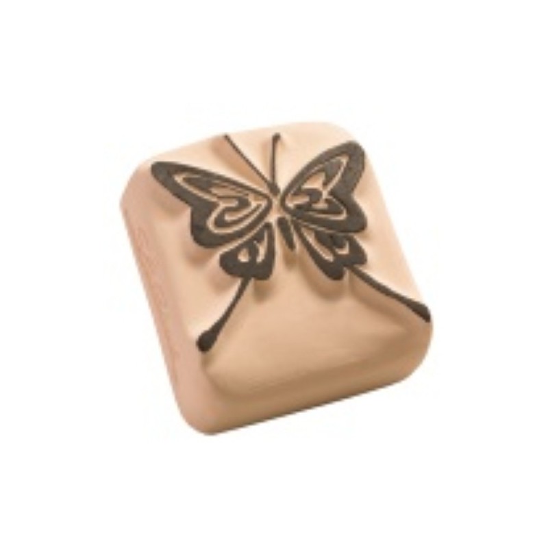 156606-SELLO LADOT PIEDRA REDOND. MARIPOSA GD. precio por 1 unidades
