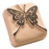 156606-SELLO LADOT PIEDRA REDOND. MARIPOSA GD. precio por 1 unidades