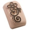 156379-SELLO LADOT PIEDRA REDOND. FLOR MD. precio por 1 unidades