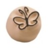 156373-SELLO LADOT PIEDRA REDOND. MARIPOSA PQ. precio por 1 unidades