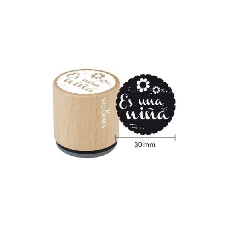 157912-SELLO COLOP WOODIES ES UNA NIÑA precio por 1 unidades