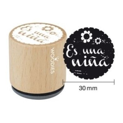 157912-SELLO COLOP WOODIES ES UNA NIÑA precio por 1 unidades