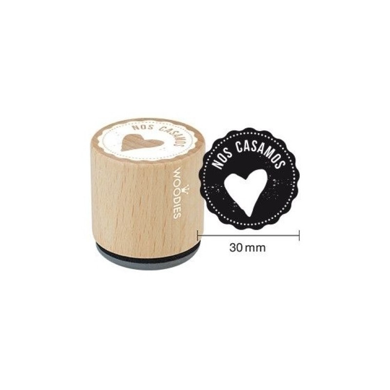 157893-SELLO COLOP WOODIES NOS CASAMOS precio por 1 unidades