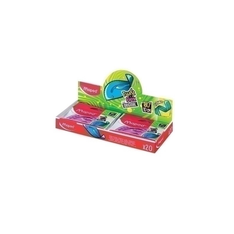 279810-SEMICIRCULO MAPED TWIST&FLEX 20 CM precio por 20 unidades