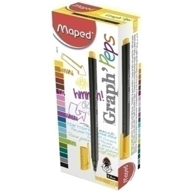 749115-ROTUL.MAPED GRAPH PEPS SUNNY YELLOW precio por 12 unidades