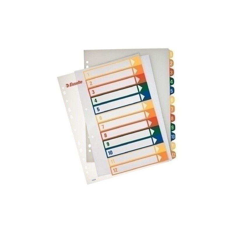 100214-INDICE ESSELTE PP NUM.IMPRIM. A4 ps.1-12 precio por 1 unidades