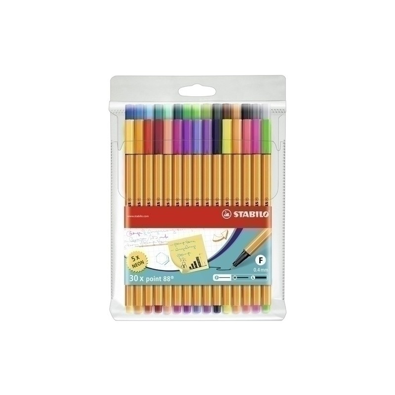 8830-1-ROTUL.STABILO POINT 88 ESTUCHE 25+5 precio por 1 unidades