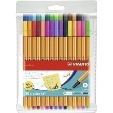 8830-1-ROTUL.STABILO POINT 88 ESTUCHE 25+5 precio por 1 unidades