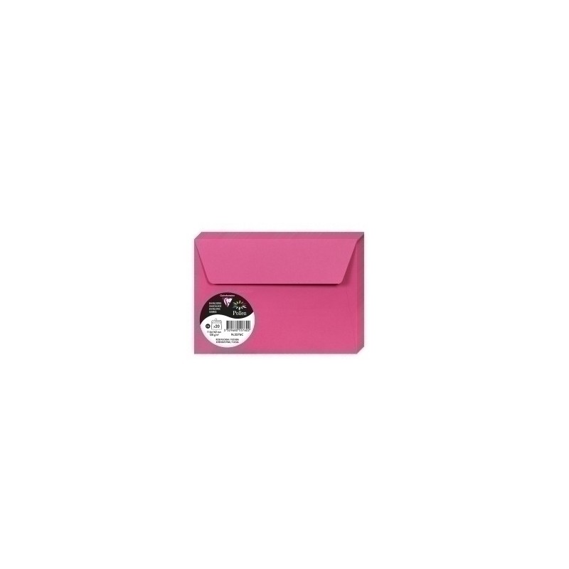5576C-SOBRE CLAIREFONTAINE 114x162 FUCSIA P/20 precio por 1 unidades