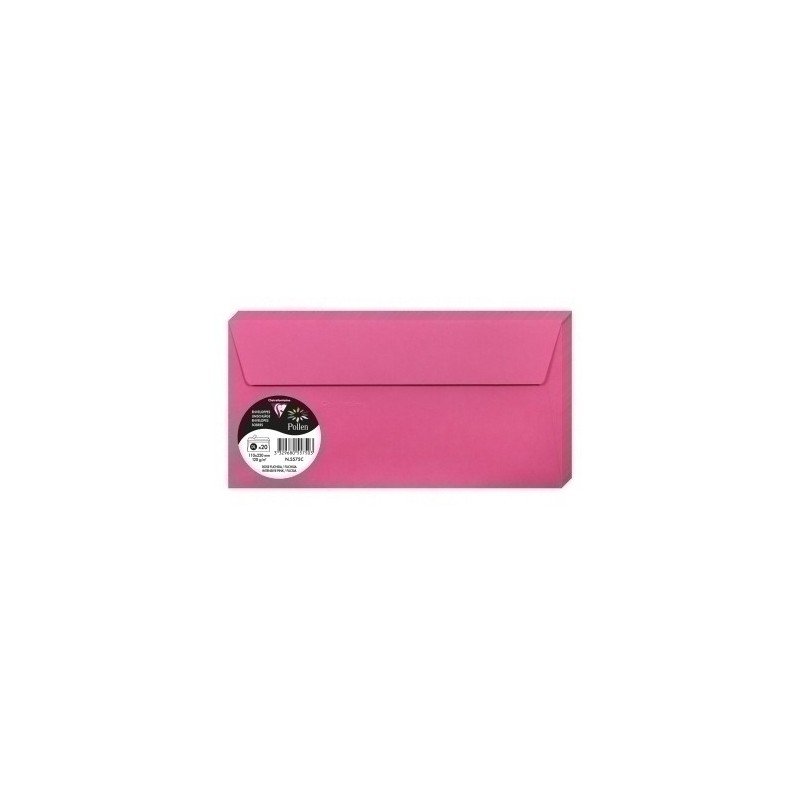 5575C-SOBRE CLAIREFONTAINE 110x220 FUCSIA P/20 precio por 1 unidades