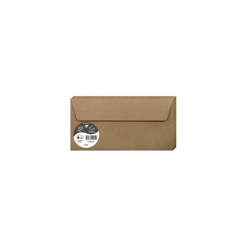 29005C-SOBRE CLAIREFONTAINE 110x220 KRAFT P/20 precio por 1 unidades