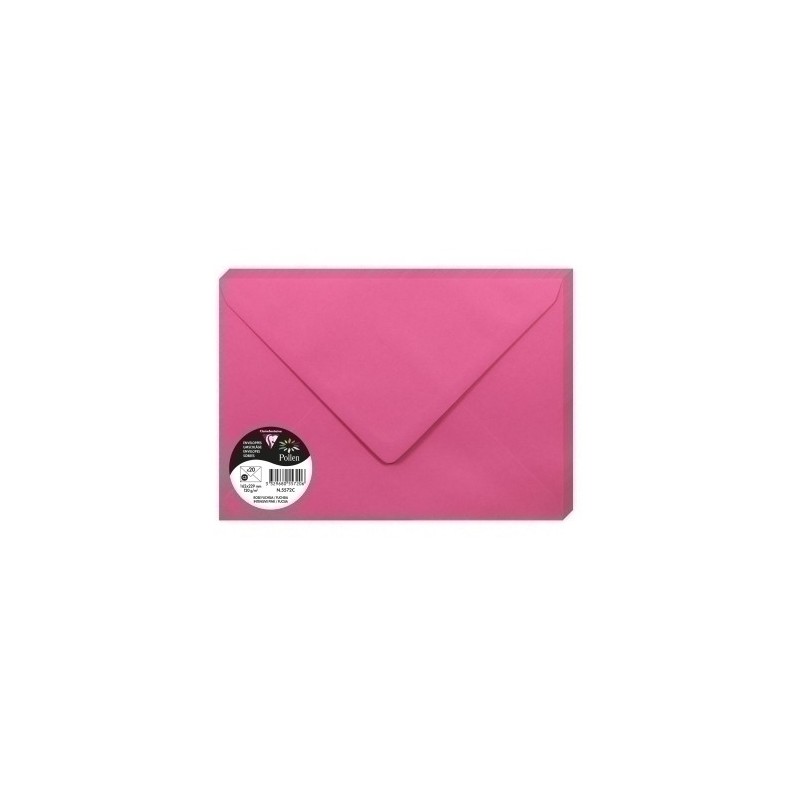 5572C-SOBRE CLAIREFONTAINE 162x229 FUCSIA P/20 precio por 1 unidades