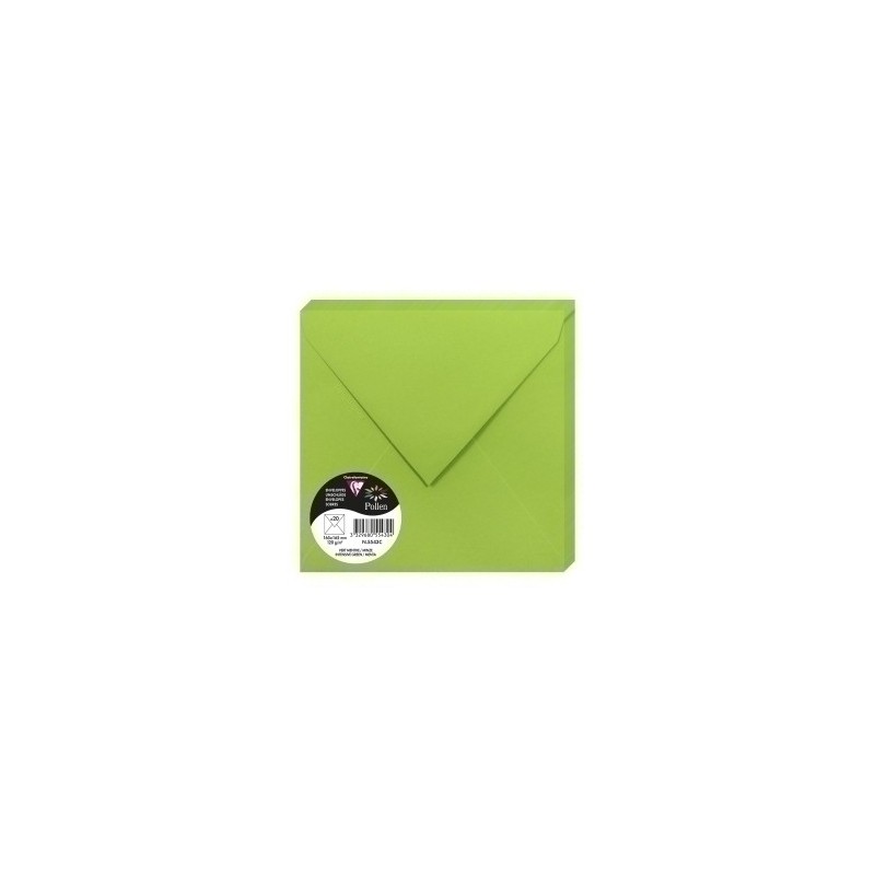 5543C-SOBRE CLAIREFONTAINE 165x165 MENTA P/20 precio por 1 unidades