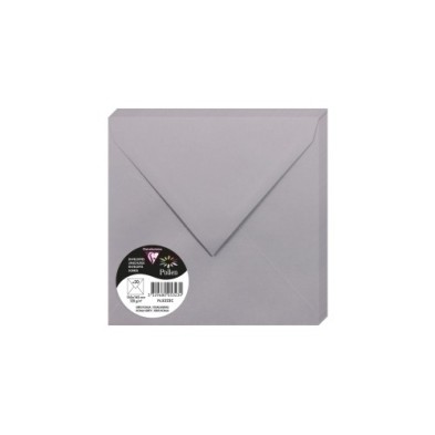 5323C-SOBRE CLAIREFONTAINE 165x165 GRIS P/20 precio por 1 unidades