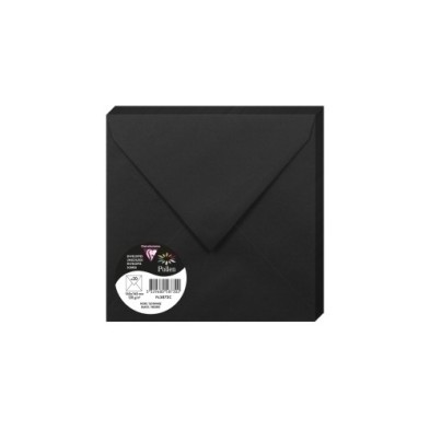 5873C-SOBRE CLAIREFONTAINE 165x165 NEGRO P/20 precio por 1 unidades