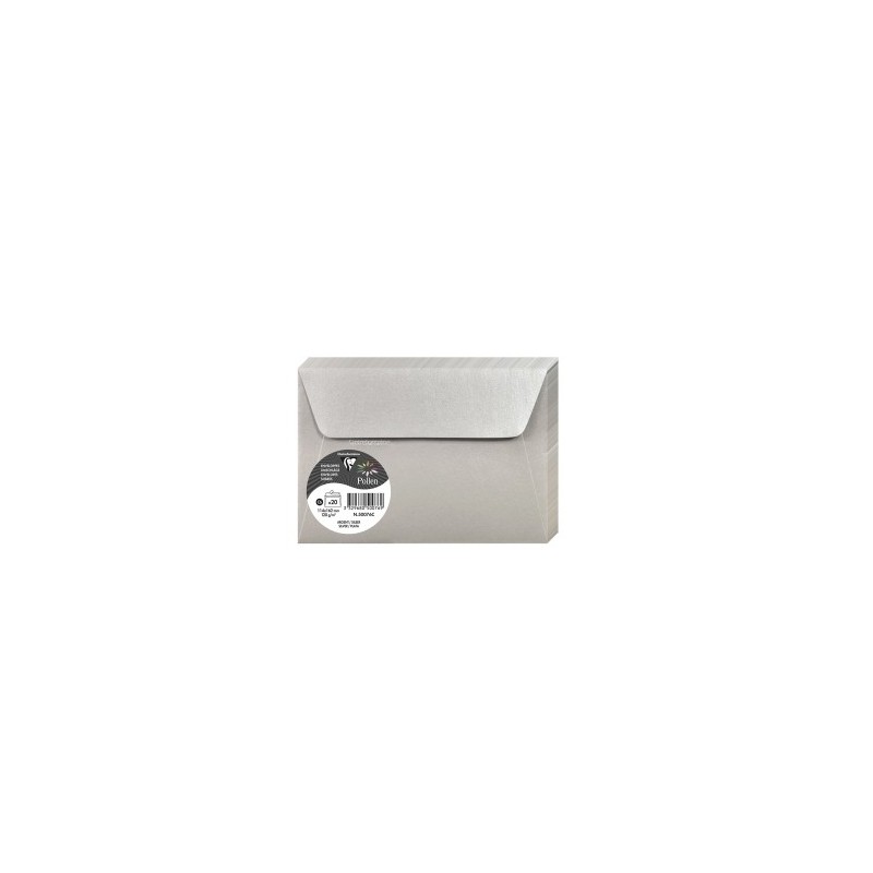 50076C-SOBRE CLAIREFONTAINE 114x162 PLATA P/20 precio por 1 unidades