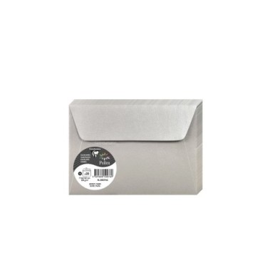 50076C-SOBRE CLAIREFONTAINE 114x162 PLATA P/20 precio por 1 unidades