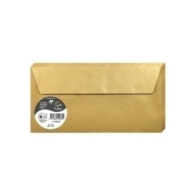 50085C-SOBRE CLAIREFONTAINE 110x220 ORO P/20 precio por 1 unidades