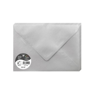 51190C-SOBRE CLAIREFONTAINE 162x229 PLATA P/20 precio por 1 unidades