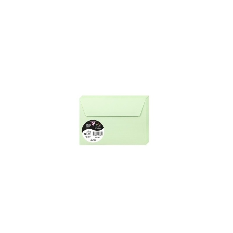 5476C-SOBRE CLAIREFONTAINE 114x162 VERDE P/20 precio por 1 unidades