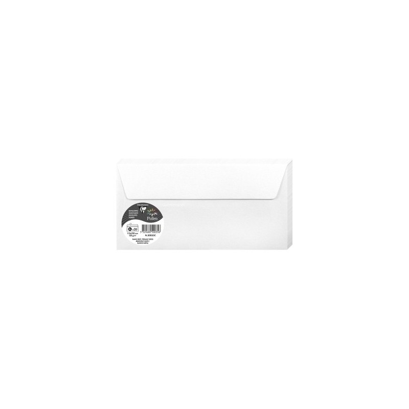 50035C-SOBRE CLAIREFONTAINE 110x220 BLANCO P/20 precio por 1 unidades