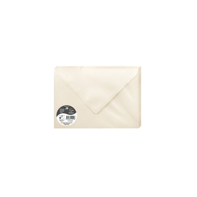 51042C-SOBRE CLAIREFONTAINE 162x229 MARFIL P/20 precio por 1 unidades