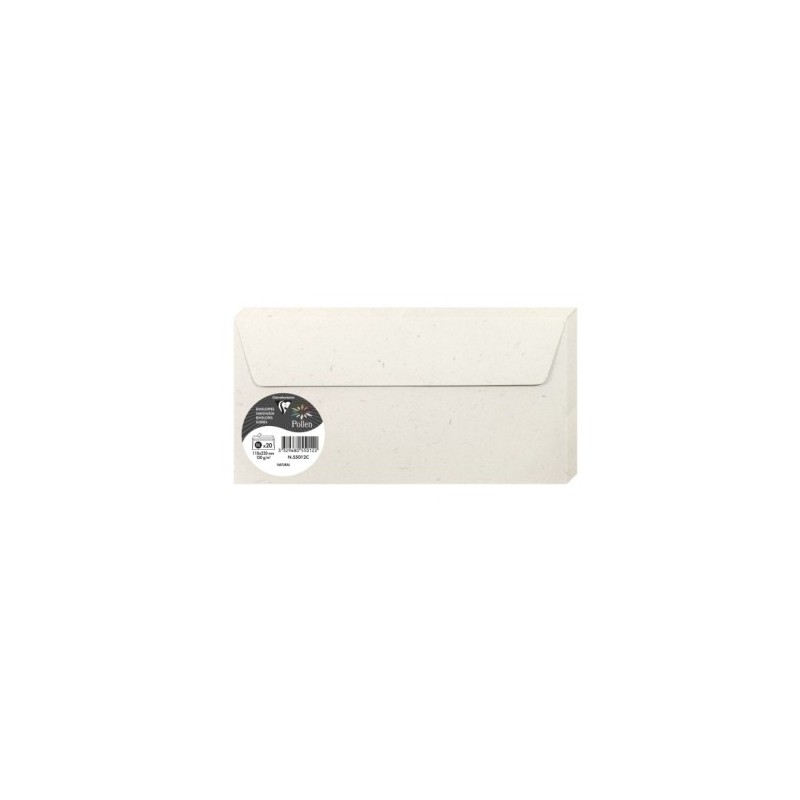 55012C-SOBRE CLAIREFONTAINE 110x220 NATURA P/20 precio por 1 unidades