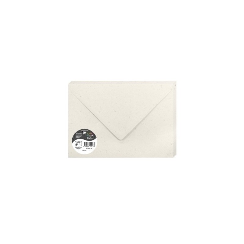 55013C-SOBRE CLAIREFONTAINE 162x229 NATURA P/20 precio por 1 unidades