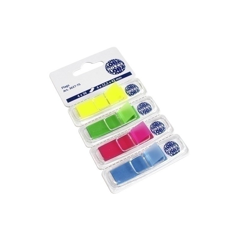 7727-75-BANDERITAS ADHESIVAS 1/2" PACK 4 precio por 12 unidades