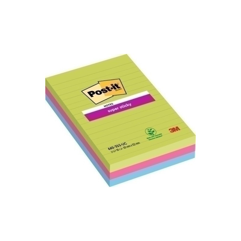 660-3SSUC-TACO NOTAS POST-IT 660 101x152 P/3 precio por 1 unidades
