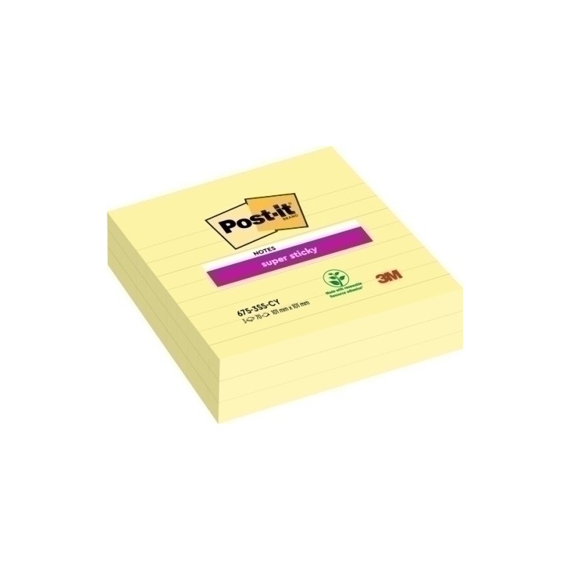 675-SS3-CY-EU-TACO NOTAS POST-IT 675 101x101 P/3 precio por 1 unidades