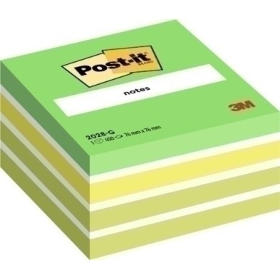 2028-G-TACO NOTAS POST-IT CUBO 450 H.VERD PASTE precio por 1 unidades