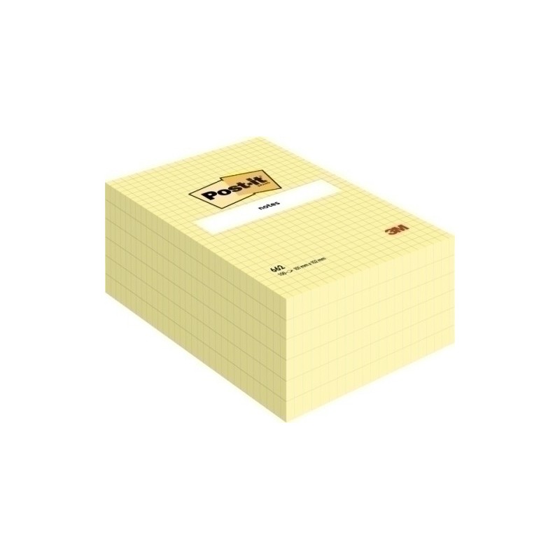 662-TACO NOTAS POST-IT 662 102X152 C/CUADROS precio por 6 unidades