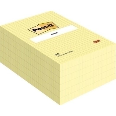 662-TACO NOTAS POST-IT 662 102X152 C/CUADROS precio por 6 unidades