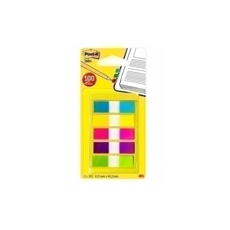 683-5CB-TACO BANDE POST-IT 1/2" 5X20 PACK de 5 precio por 6 unidades