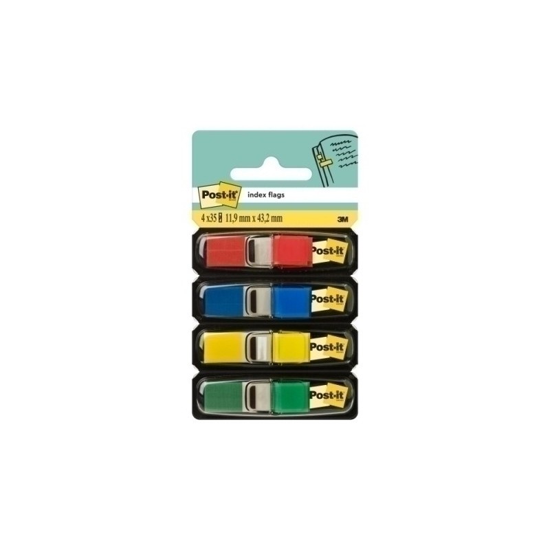 683-4-TACO BANDE POST-IT 1/2" 4X35 PACK de 4 precio por 6 unidades