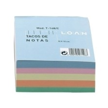 T-148/C-TACO NOTAS ENCOLADO COLORES 10X10 precio por 1 unidades