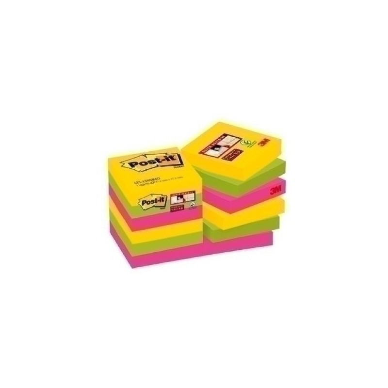 622-12SS-CARN-TACO NOTAS POST-IT 622 47.6x47.6 P/12 precio por 1 unidades